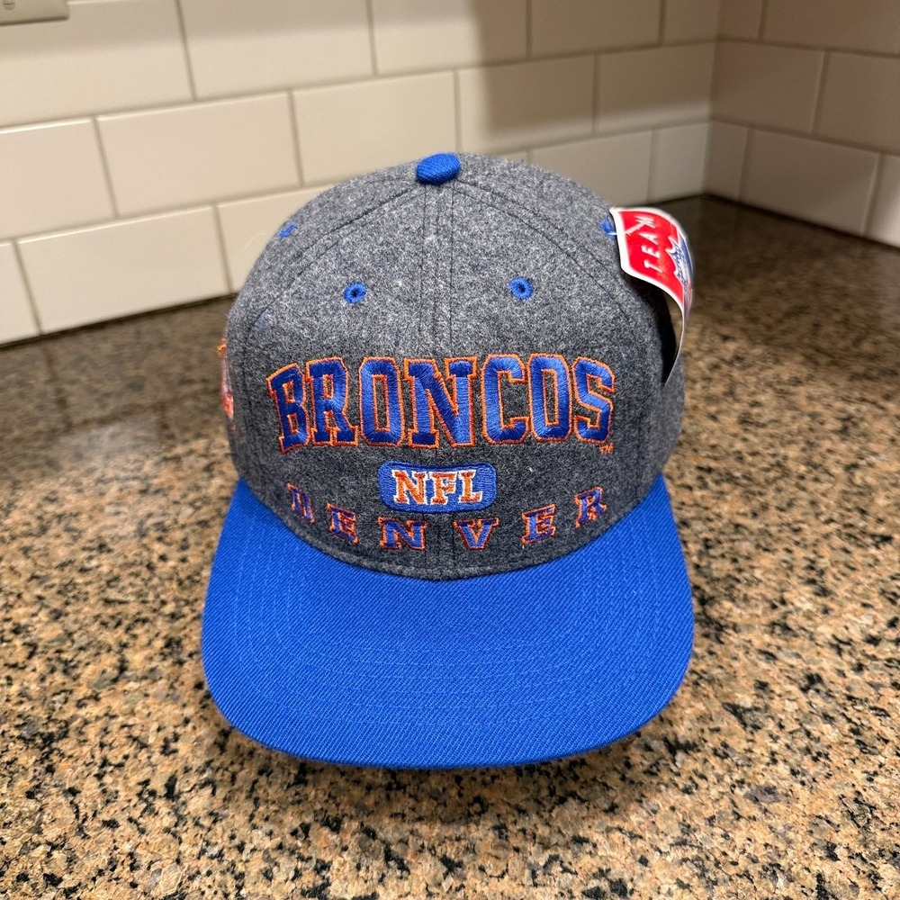 Vtg 1996 Denver Broncos Drew Pearson Hat Wool Blend Snapback Deadstock New